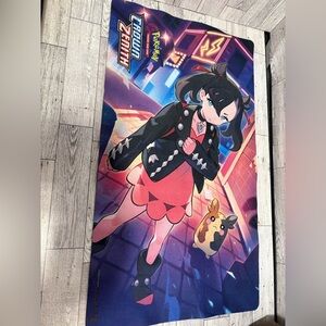 Pokemon Crown Zenith keyboard mat with Black and Pink Design